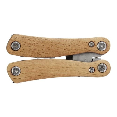 PF104508-1Anderson Mittelgrosses Multitool aus Holz mit 12 Funktionen_ natur