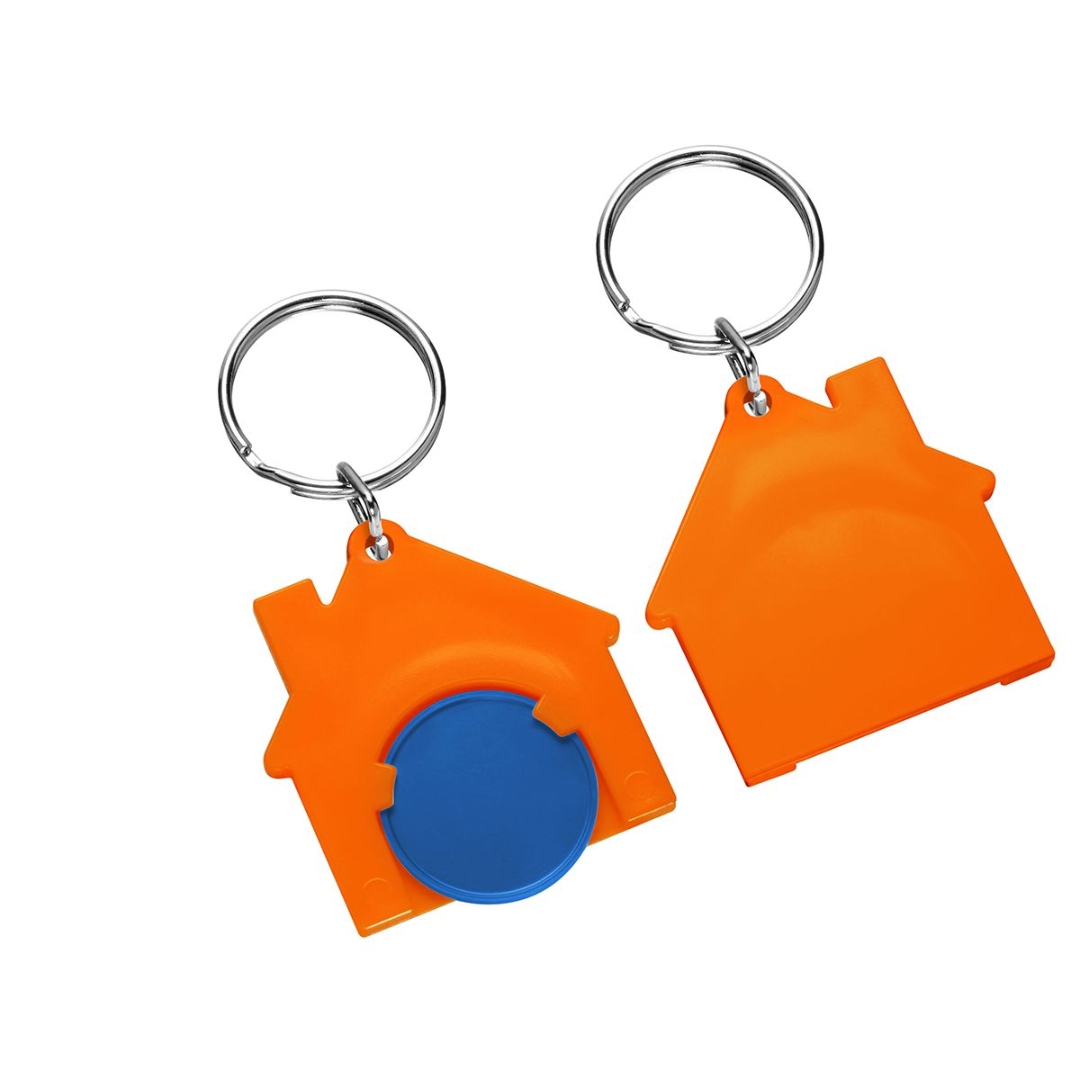 HE7516R-3-5Chiphalter mit 1€-Chip _Haus_ blau_ orange
