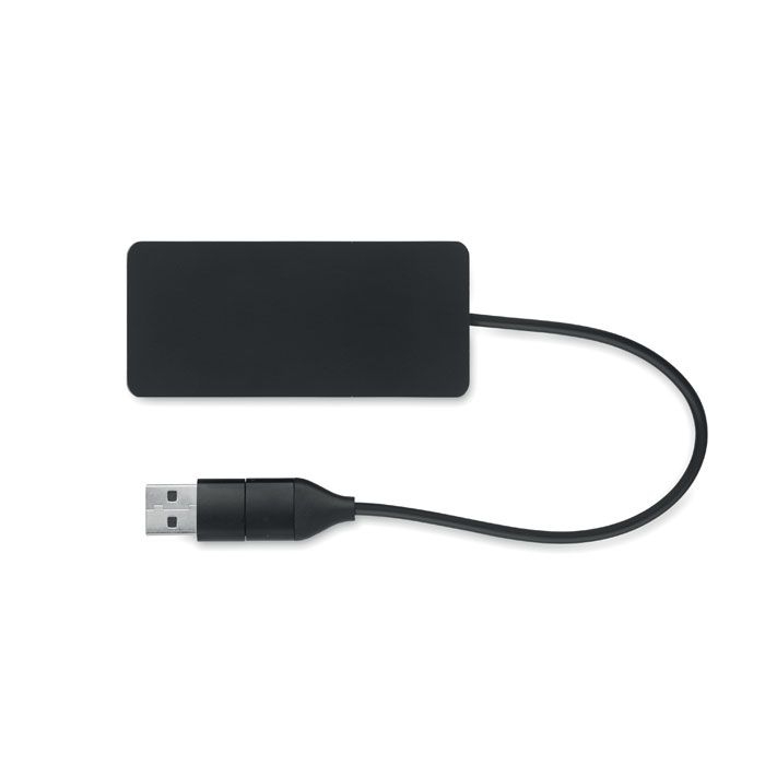MO2142-03Hub-C 3 Port USB Hub_ schwarz