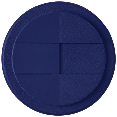 PF210425-5Americano® Eco 350 ml recycelter Becher mit auslaufsicherem Deckel_ blau