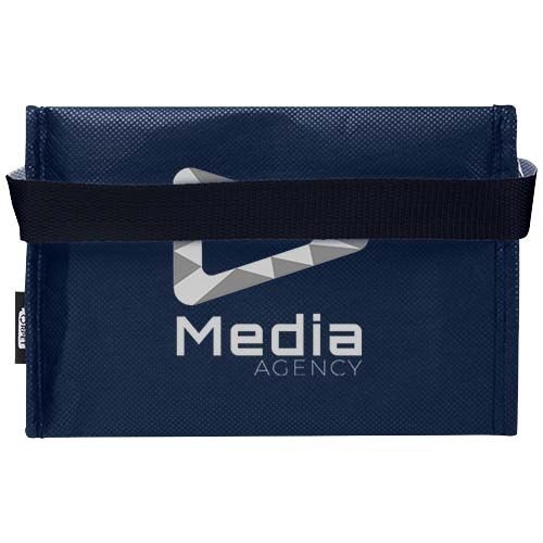 PF130082-4Spectrum Kuehltasche aus recyceltem GRS Non Woven fuer 6 Dosen 4 L_ navy