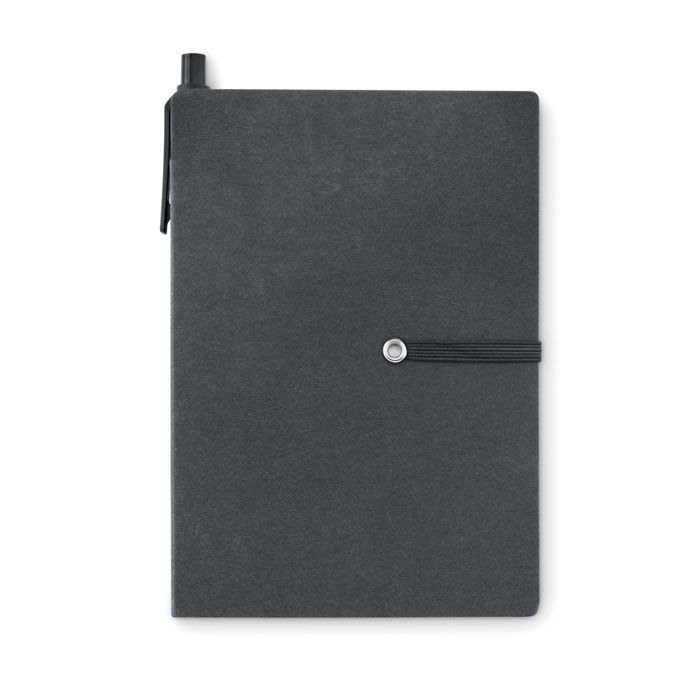 MO9213-03Reconote Recyceltes Notizbuch_ schwarz
