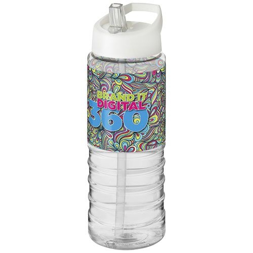 PF210877-2H2O Active® Treble 750 ml Sportflasche mit Ausgussdeckel_ transparent_weiss