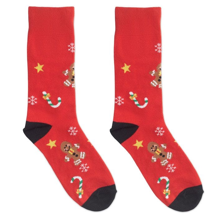 CX1575-05Soc Large Weihnachtssocken L_ rot
