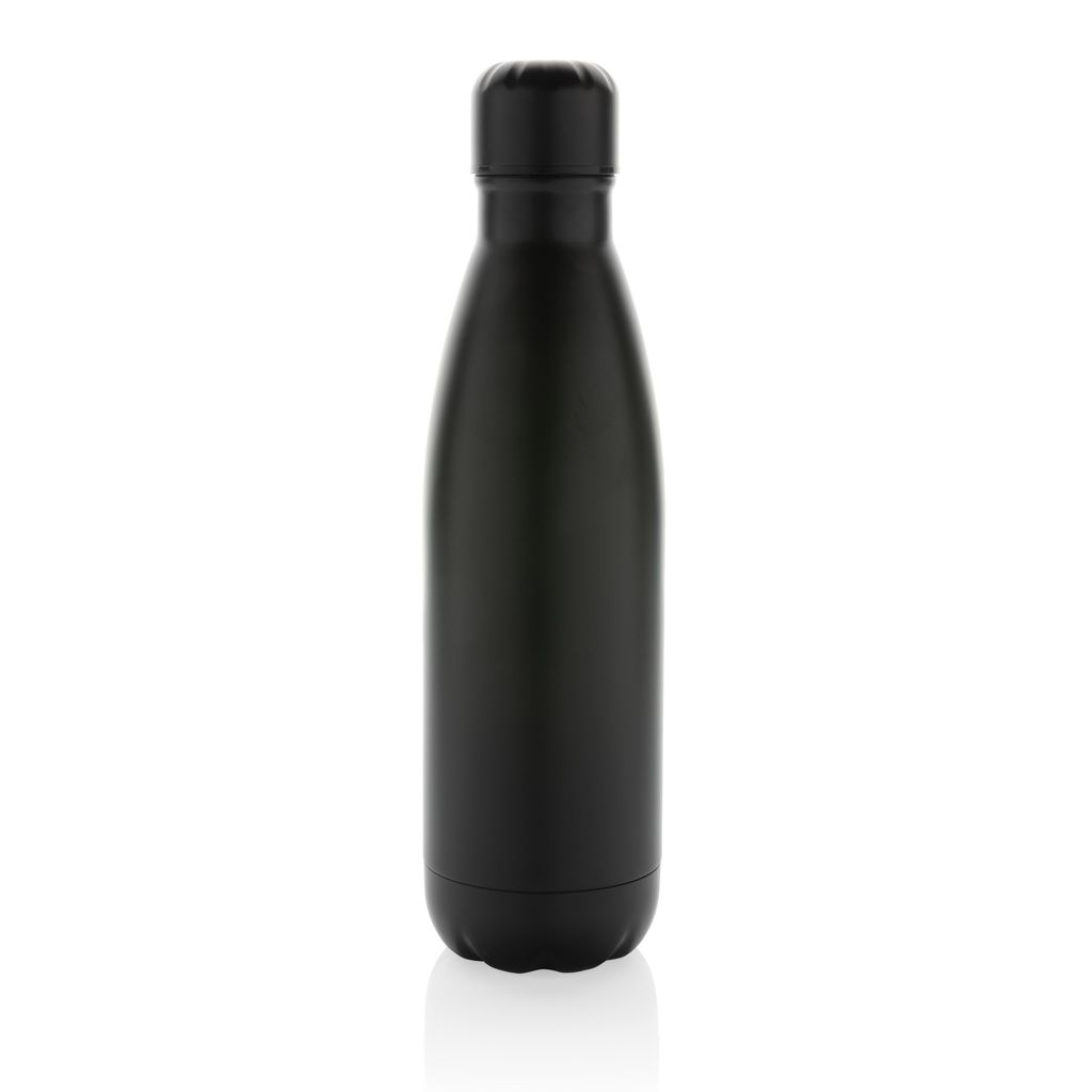 XDP435_72-1Eureka einwandige Wasserflasche aus RCS rec. Stainless-Steel_ schwarz