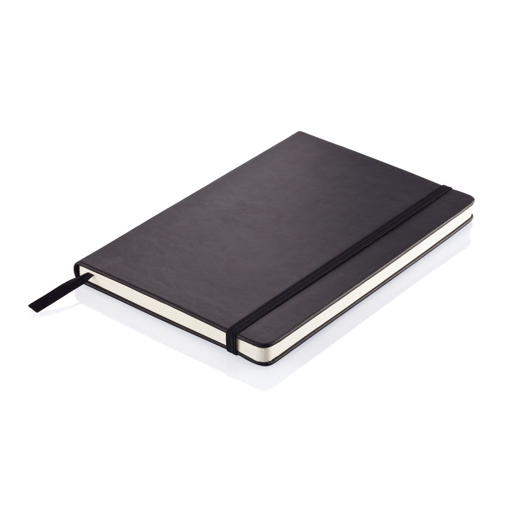XDP773.42-1Deluxe Hardcover PU A5 Notizbuch_ schwarz