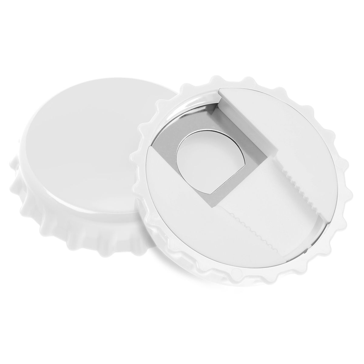 HE7131-0Flaschenoeffner mit Verschluss _Gamma_ weiss