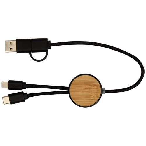 PF124421-2Chechia 30 cm 5-in-1 Kabel aus recyceltem Kunststoff fuer Datenuebertragung und 27W Schnellladung mit
