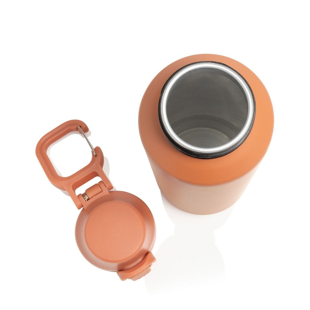 XDP437.50-08Via RCS Re-Steel Sportflasche mit Verschluss_ 600ml_ orange