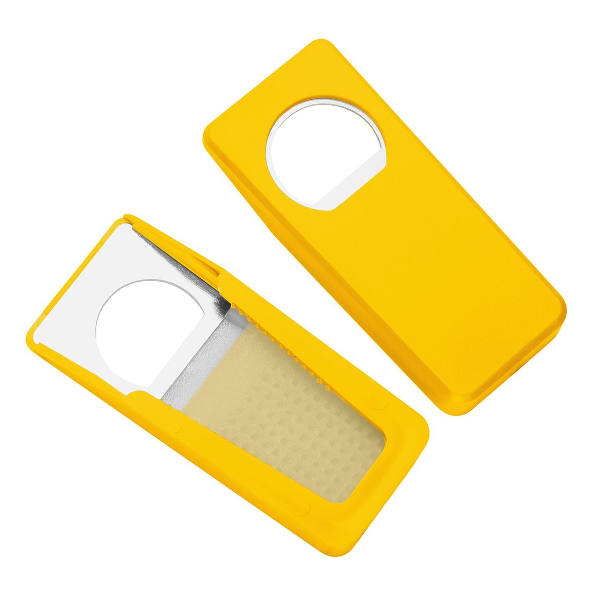 HE7104-4Flaschenoeffner mit Verschluss _Alpha_ gelb