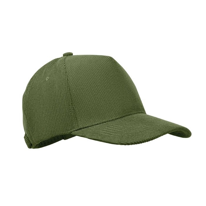 MO2879-49Wale Baseball Kappe 5 Panels Cord_ armeegruen