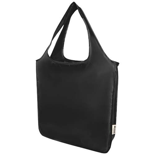 PF120614-5Ash grosse faltbare rPET Tragetasche 14L_ schwarz