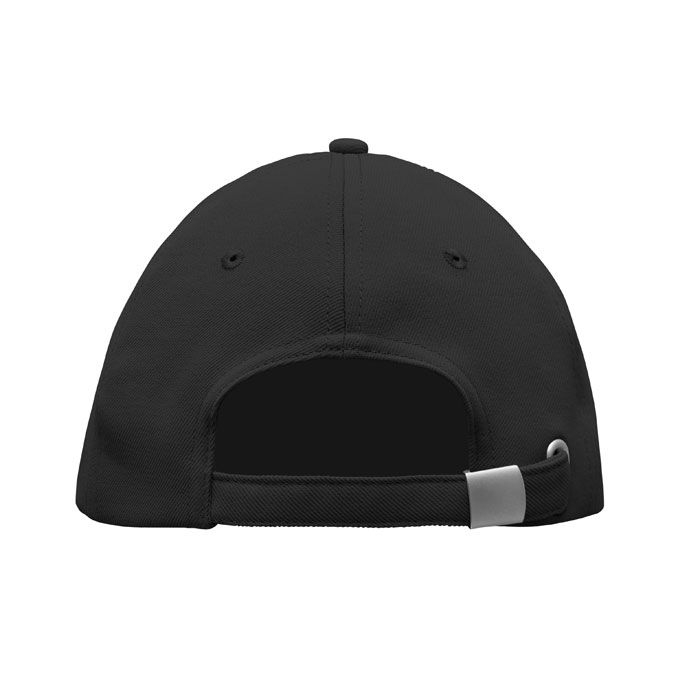 MO6831-03Senga RPET Baseball Kappe 5 Panels_ schwarz