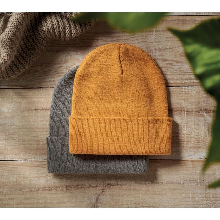 MO2705-08Beanix Beanie mit Buendchen_ gelb