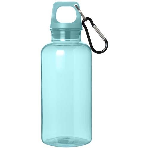 PF100778-10Oregon 400 ml RCS-zertifizierte Trinkflasche aus recyceltem Kunststoff mit Karabiner _ tuerkis