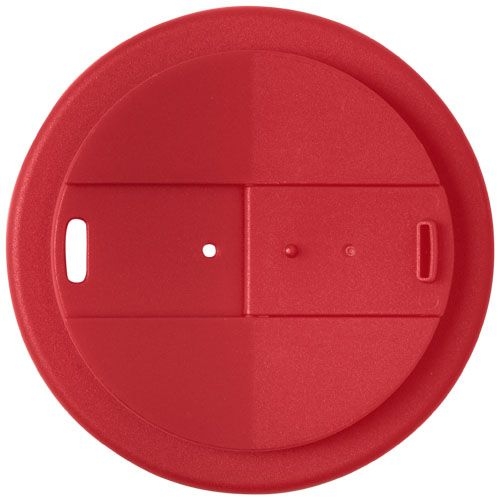PF210695-17Americano® 350 ml Isolierbecher mit auslaufsicherem Schraubverschluss_ schwarz_rot