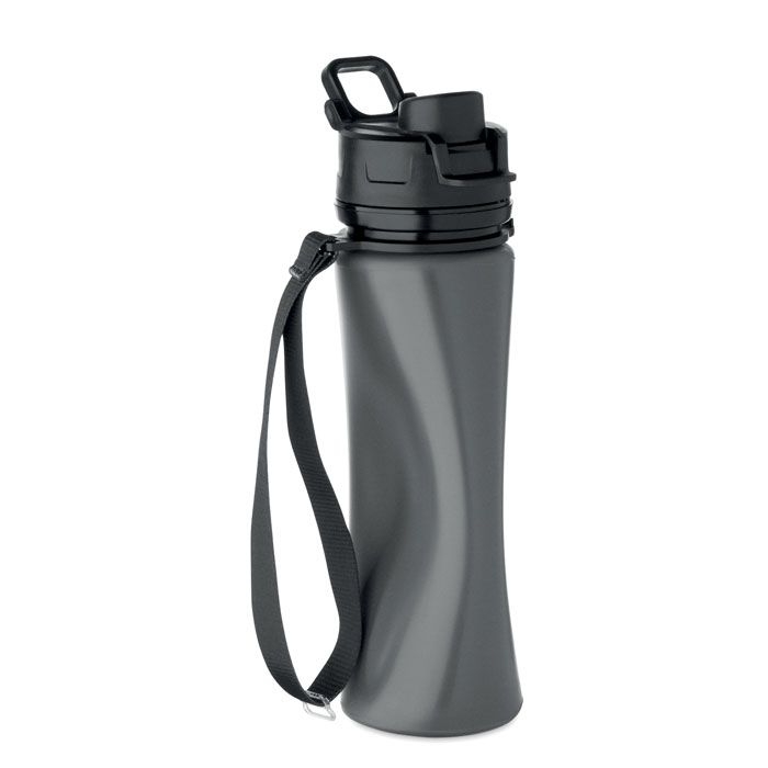 MO2944-15Lett Faltbare Sportflasche Silikon_ steingrau