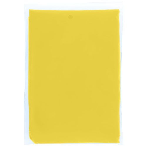 PF109417-2Mayan Regenponcho mit Aufbewahrungstasche aus recyceltem Kunststoff_ gelb