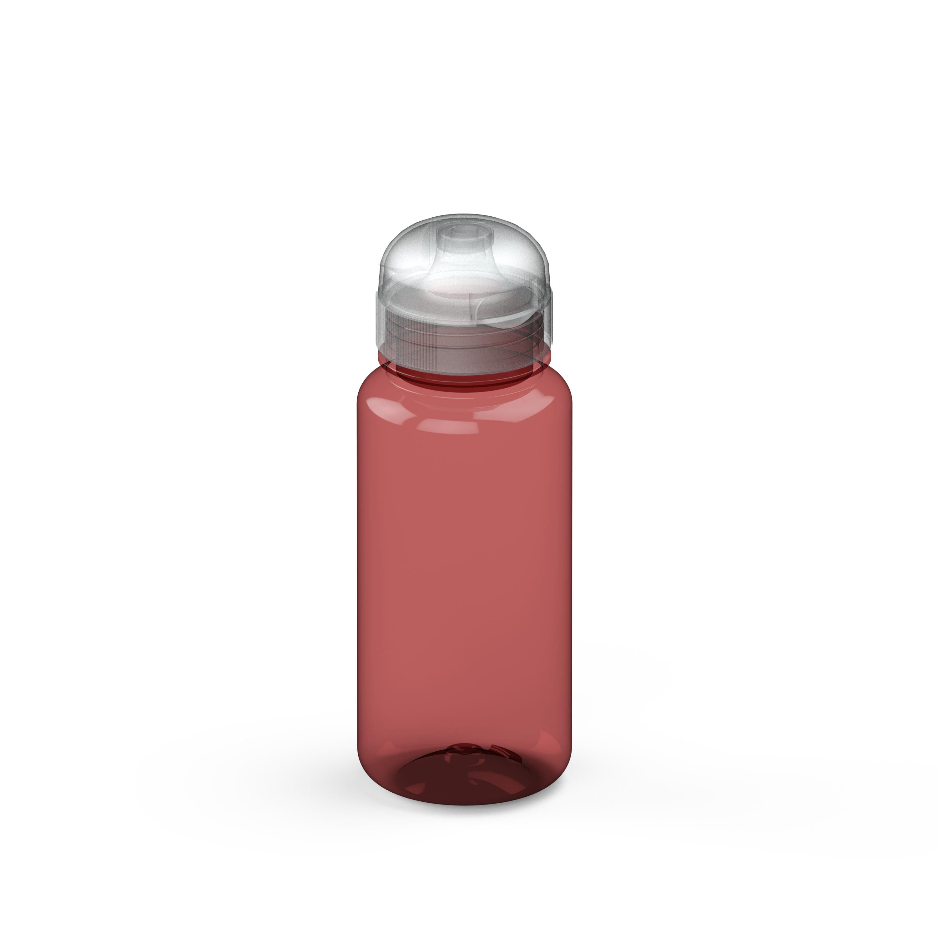 EL01390-3Trinkflasche _Sports_ 400 ml_ transparent-rot_ transparent