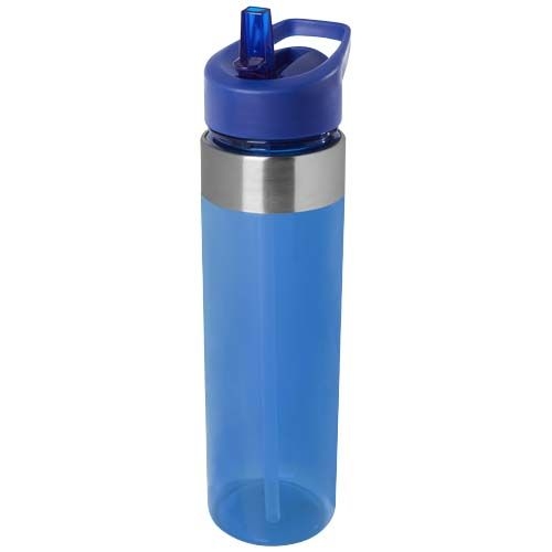 PF100824-3Dylan 650 ml Tritan Flasche mit Ausgussdeckel_ blau