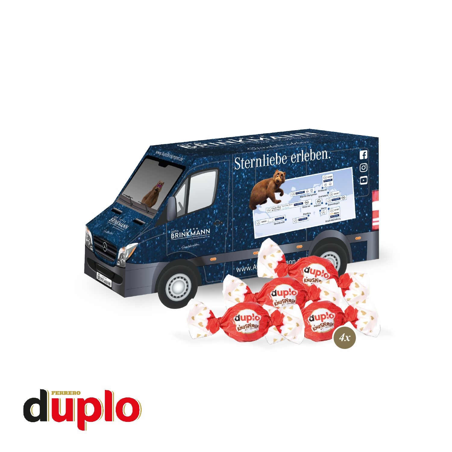 CD95547-013D Praesent _Transporter_ mit duplo Knusperlen_ Duplo Knusperlen