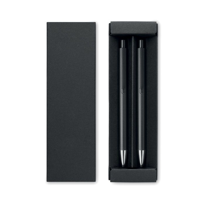 MO2567-03Orwell Schreibset recyceltes Alu_ schwarz