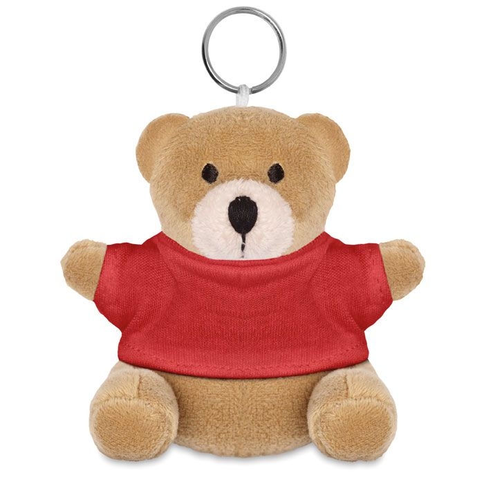 MO8253-05Nil Schluesselanhaenger Teddy_ rot
