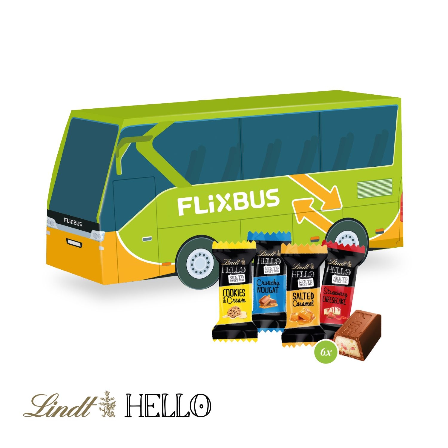 CD91697-013D Praesent Bus mit Lindt HELLO Mini_ Hello Mini