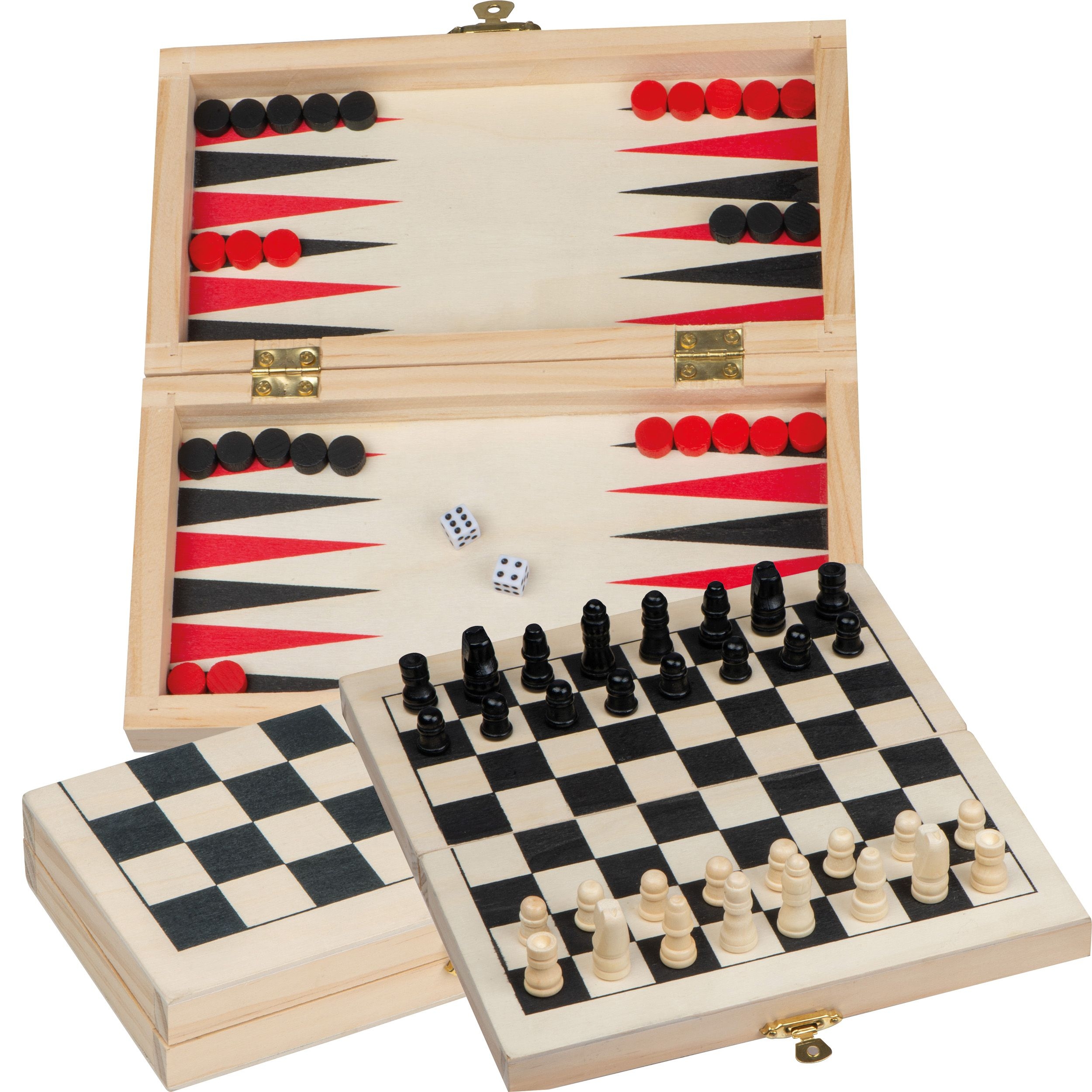 MA54324Backgammon - Schach -Dame Spiel MARCO