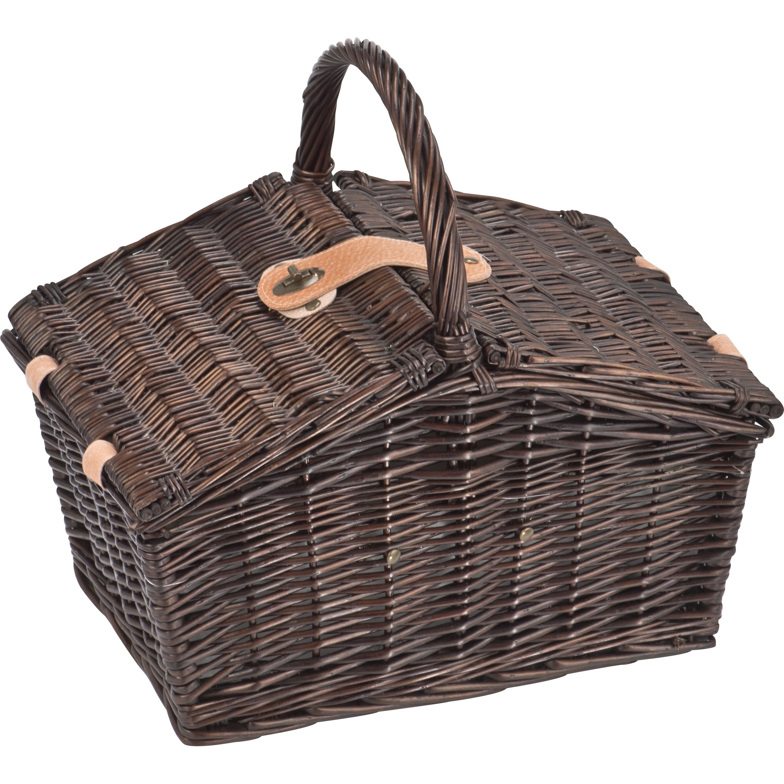 MA62337-01Picknickkoffer aus Weidengeflecht fuer 2 Personen LORENZA_ braun