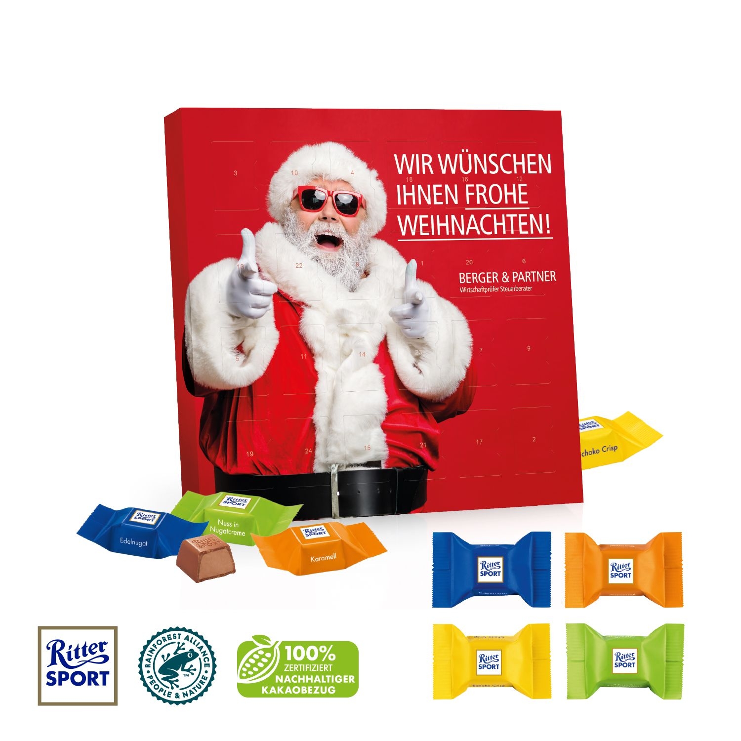 CD95196-01Tisch-Adventskalender mit Ritter SPORT Schokowuerfel_ Motiv-Vorlage