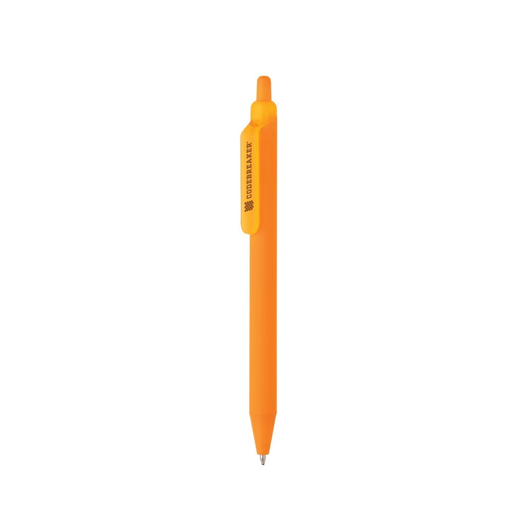 XDP611.34-08Tide Smooth Touch Stift aus GRS zertifiziert recyceltem ABS_ orange