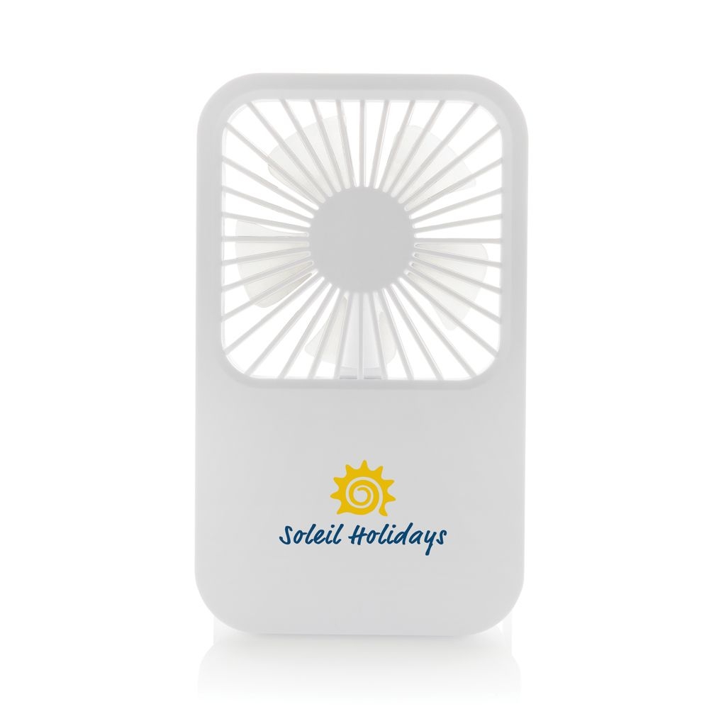 XDP457_08-03Aervina wiederaufladbarer Tischventilator aus RCS rec. ABS_ weiss