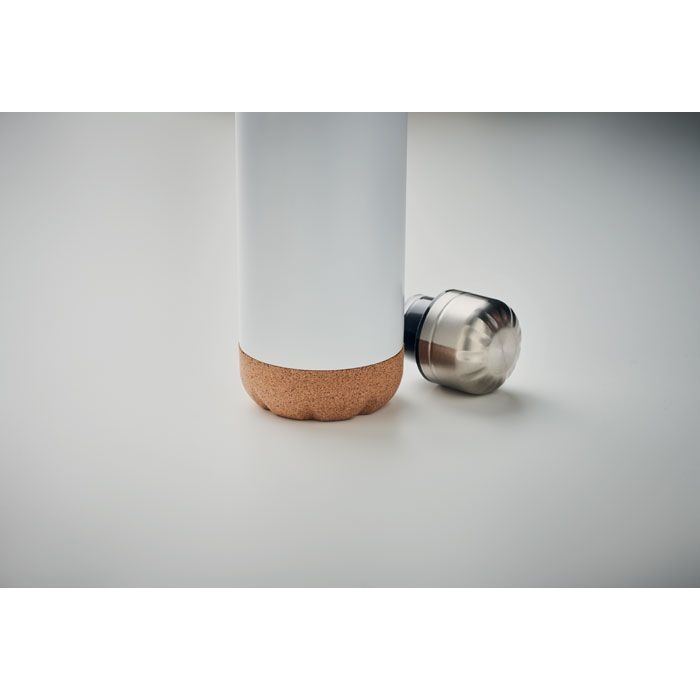 MO6313-06Aspen Cork Doppelwandige Isolierflasche_ weiss