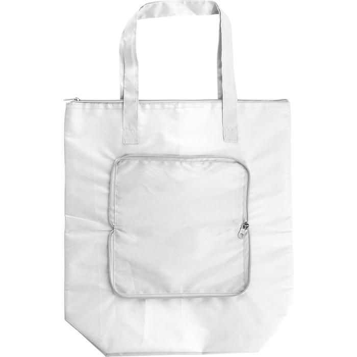 GI739612-02Kuehltasche aus Polyester _210T_ Hal_ weiss