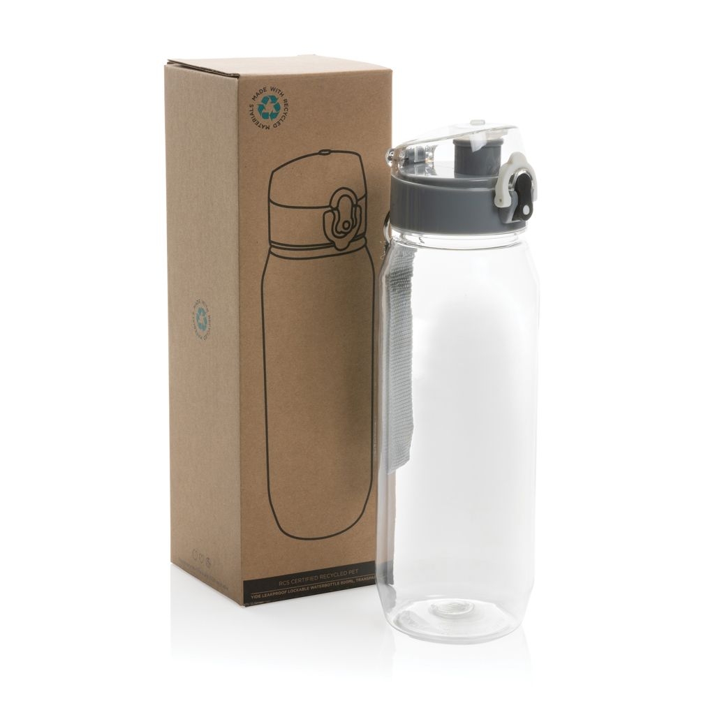 XDP437_02-0Yide verschliessbare Wasserflasche aus RCS rec. PET_ 800ml_ transparent