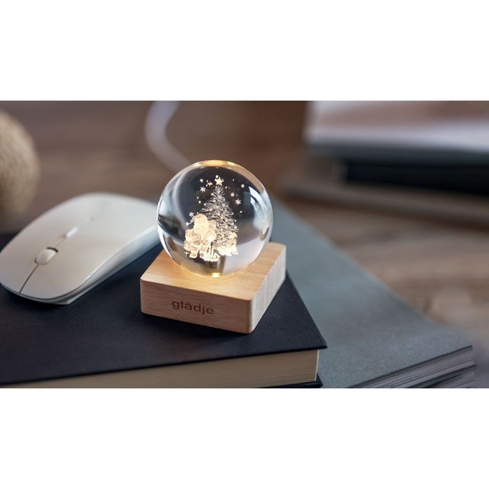 CX1541-40Santa Light LED-Weihnachtskugel_ holz