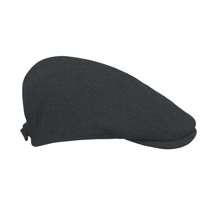 MO2966-03Blind Peak Newsboy-Kappe 335 g_m²_ schwarz