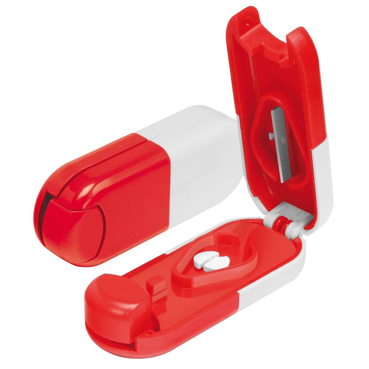 HE7976-0-1Pillendose Tablettenform_ weiss_ rot