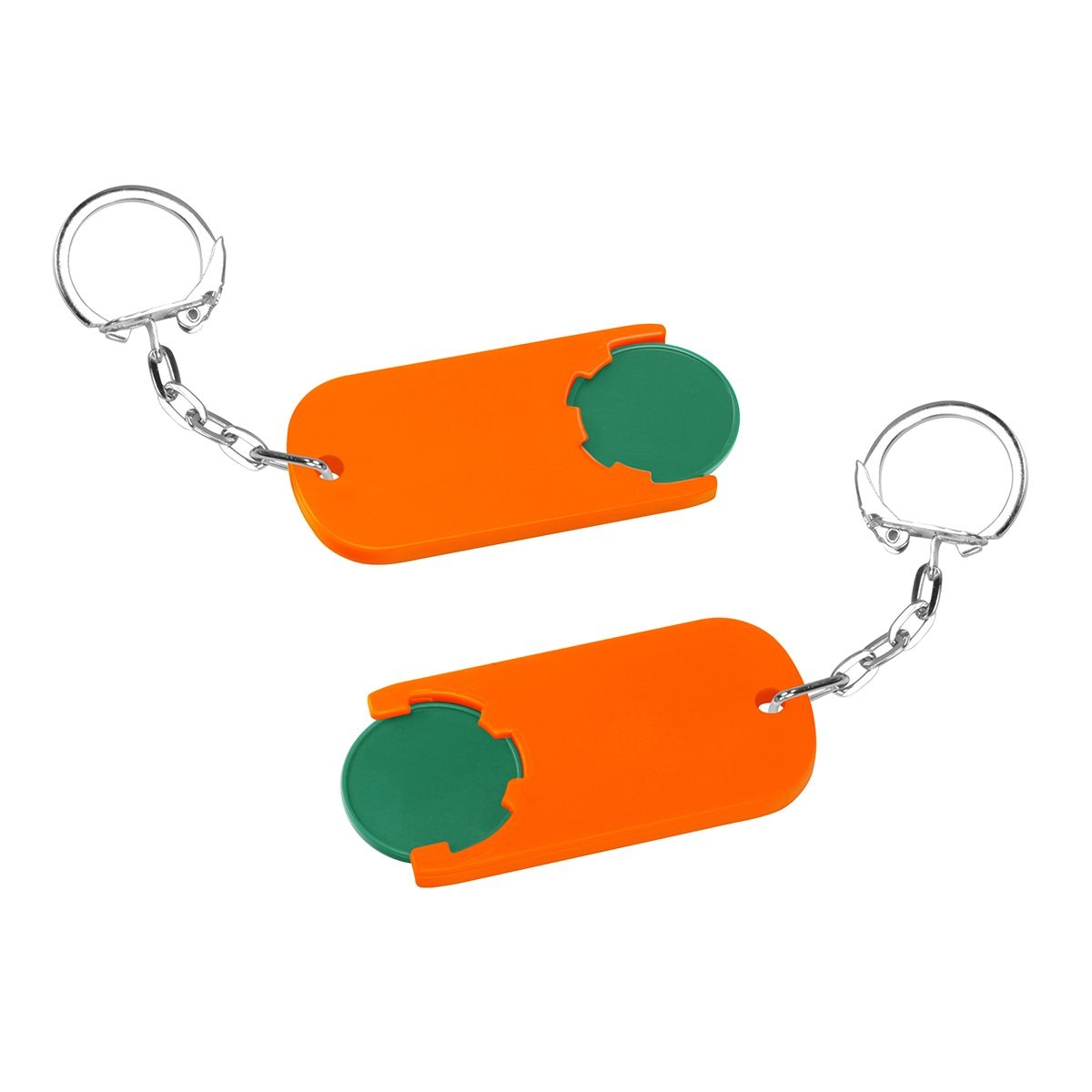 HE7439K-2-5Chiphalter mit 1€-Chip _Alpha_ gruen_ orange