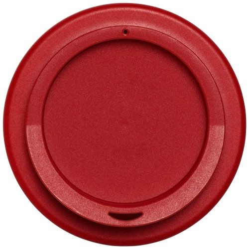 PF220002-2Americano® 350 ml Isolierbecher mit Schutzring_ rot_weiss