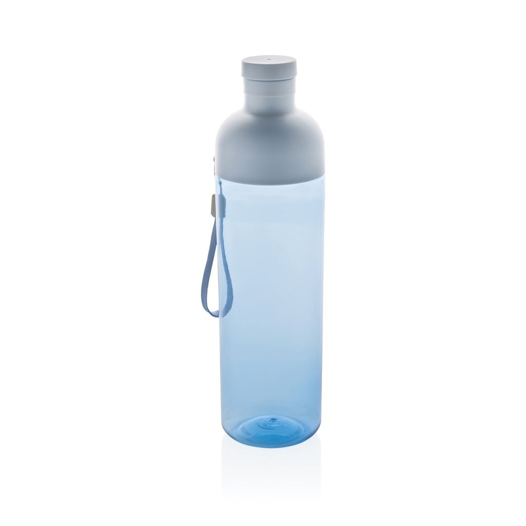 XDP437_01-5Impact auslaufsichere Wasserflasche aus RCS recyc. PET 600ml_ blau