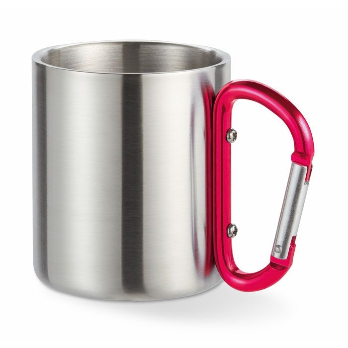 MO8313-05Trumbo Trinkbecher mit Karabiner_ rot