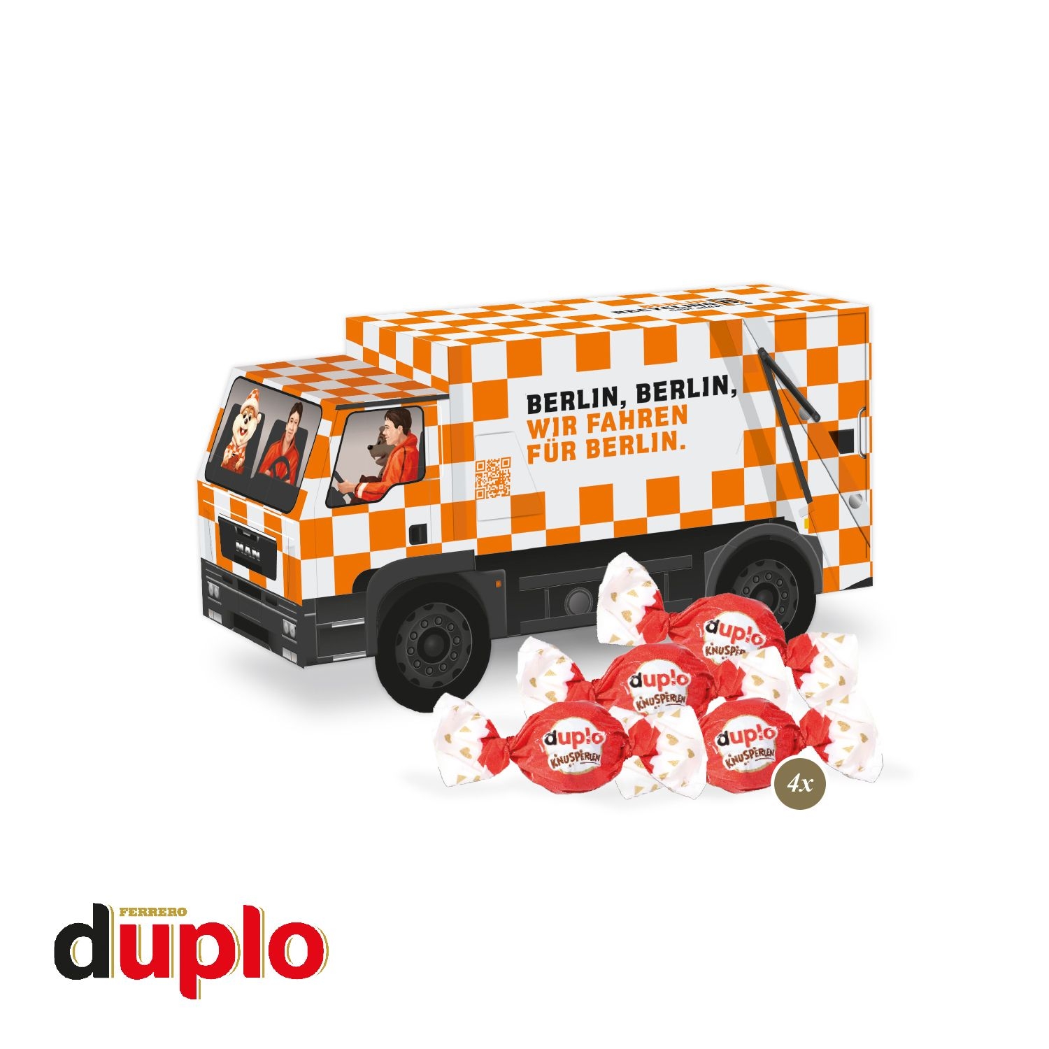 CD95542-013D Praesent _LKW_ mit duplo Knusperlen_ Duplo Knusperlen