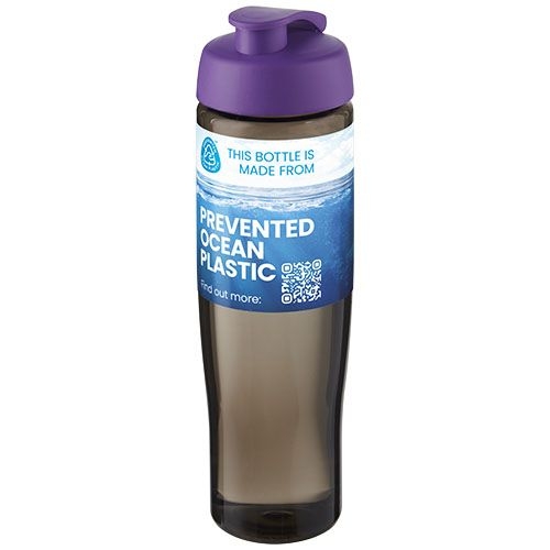 PF210448-5H2O Active® Eco Tempo 700 ml Sportflasche mit Klappdeckel_ lila_kohle