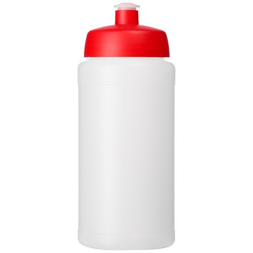 PF210687-19Baseline® Plus grip 500 ml Sportflasche mit Sportdeckel_ transparent_rot