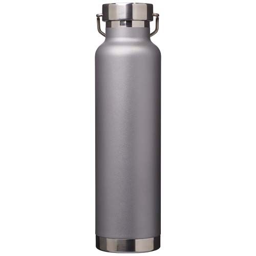 PF100865-6Thor 650 ml RCS-zertifizierte Kupfer-Vakuum Isolierflasche aus recyceltem Edelstahl _ grau