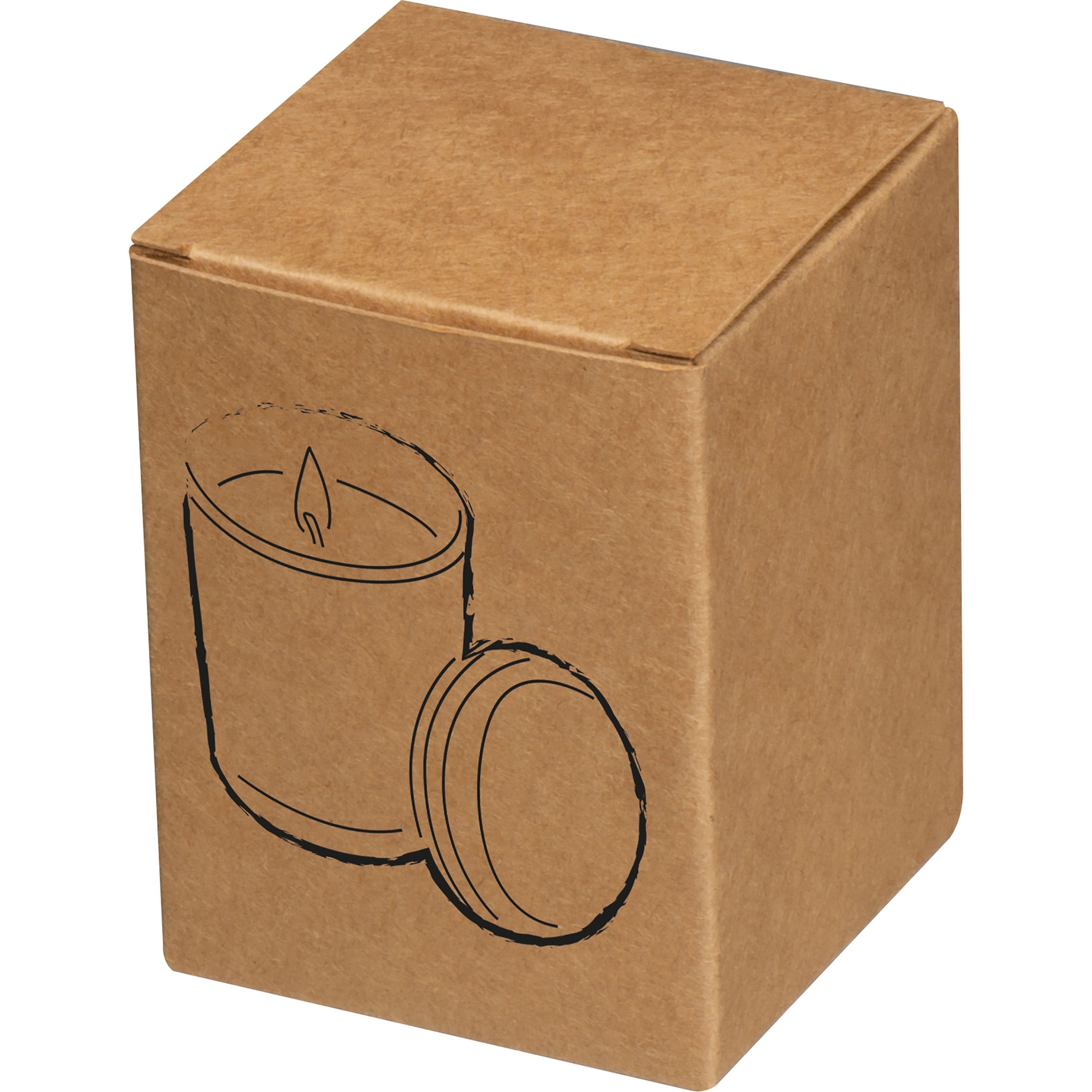 MA73165-66Kerze in gefrostetem Glas mit Bambusdeckel JOSEFA_ transparent