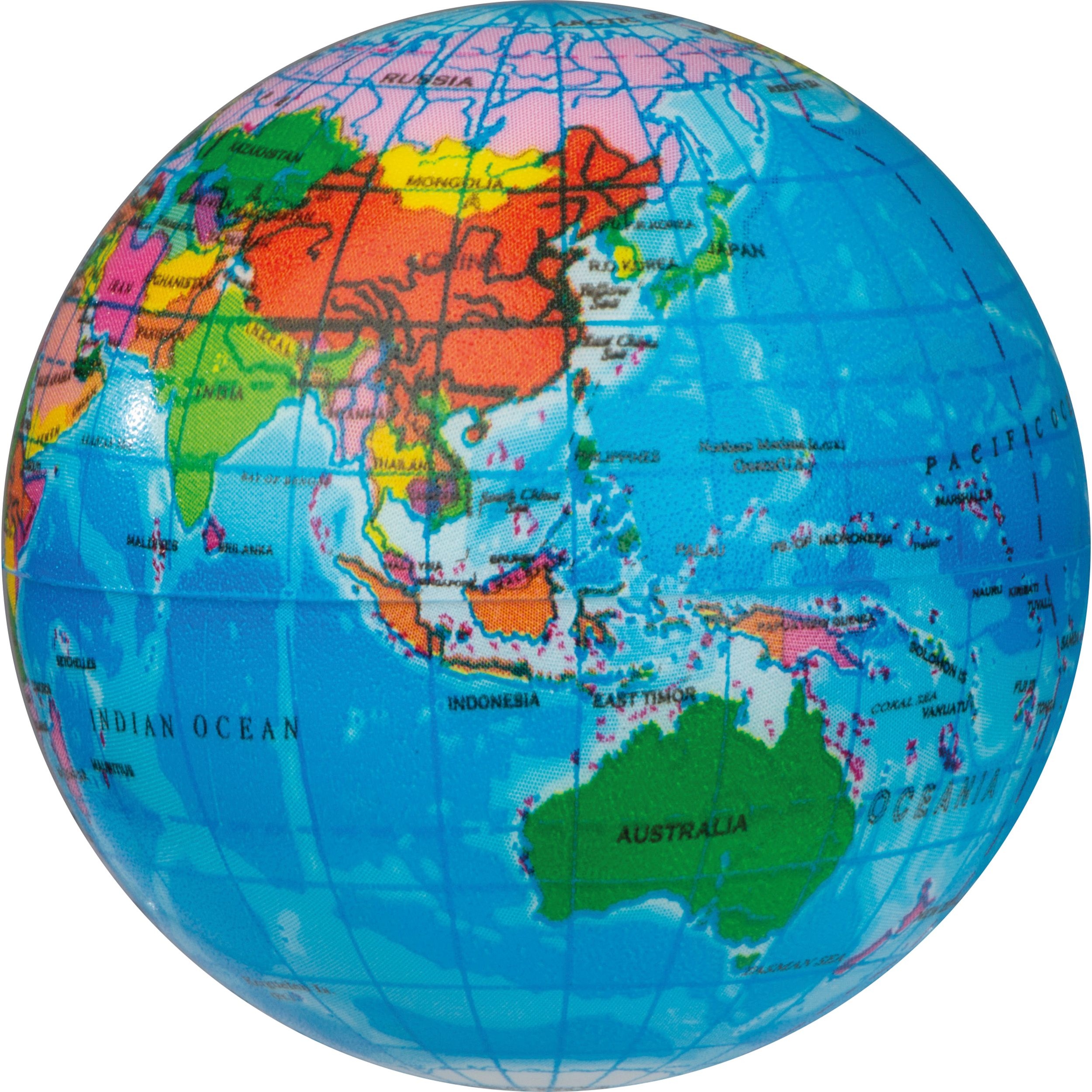 MA51848-MCAnti Stressball in Weltkugeloptik RAPHAEL_ mehrfarbig