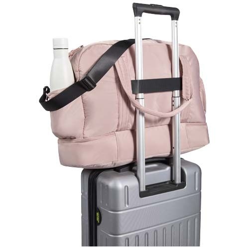 PF130115-2Puffer GRS recycelte Reisetasche mit isoliertem Boden 30L_ altrosa